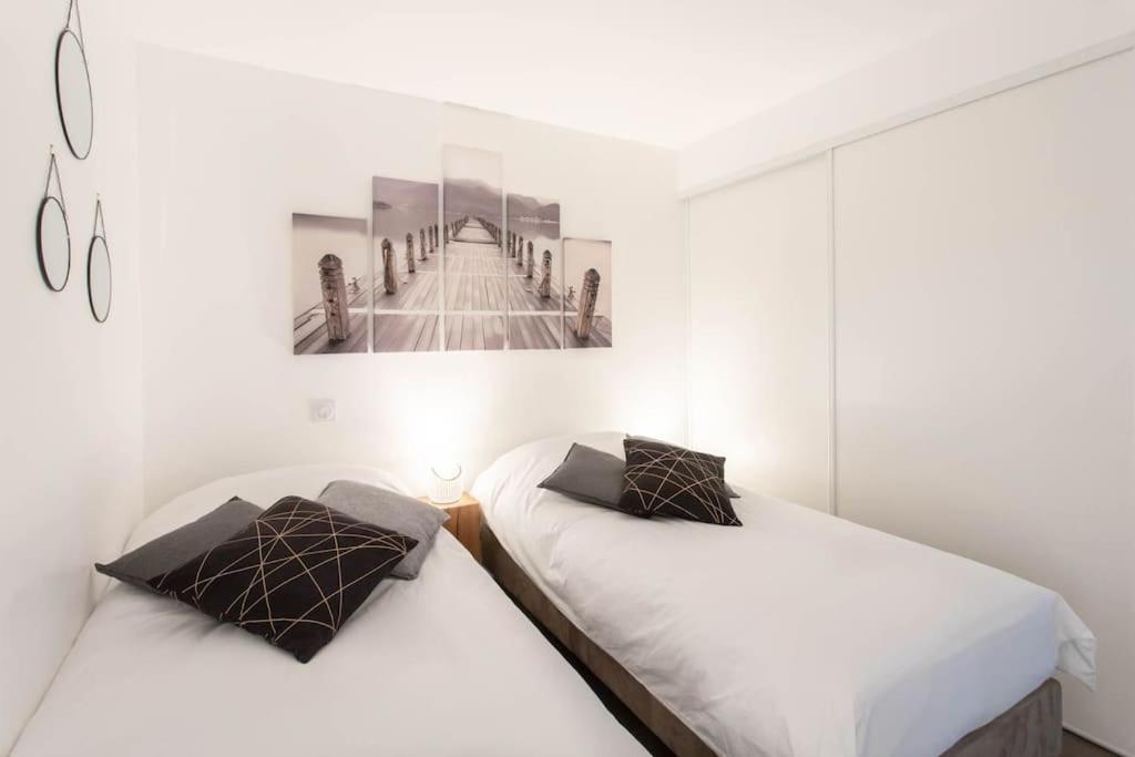 A7- 2 Bdr Sea & Mountain View - Ac, Parking, Pool & Terrace Apartment Antibes Exterior photo