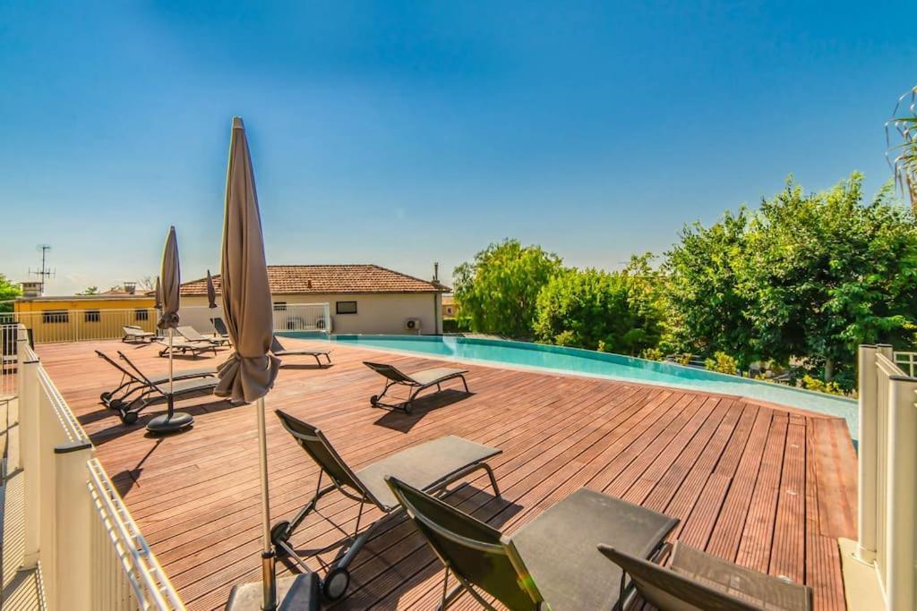 A7- 2 Bdr Sea & Mountain View - Ac, Parking, Pool & Terrace Apartment Antibes Exterior photo